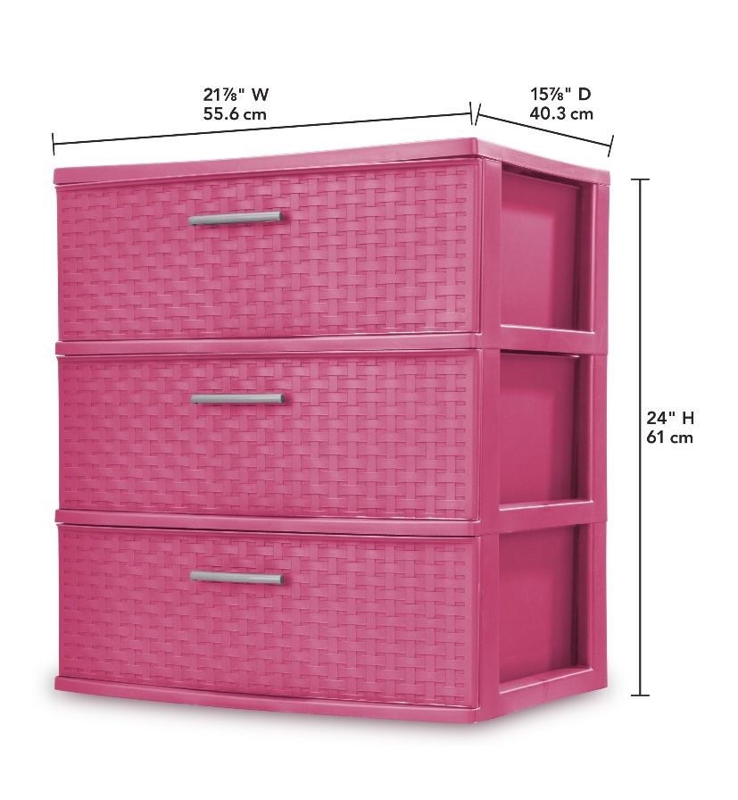 Sterilite Plastic 3 Drawer Organizer