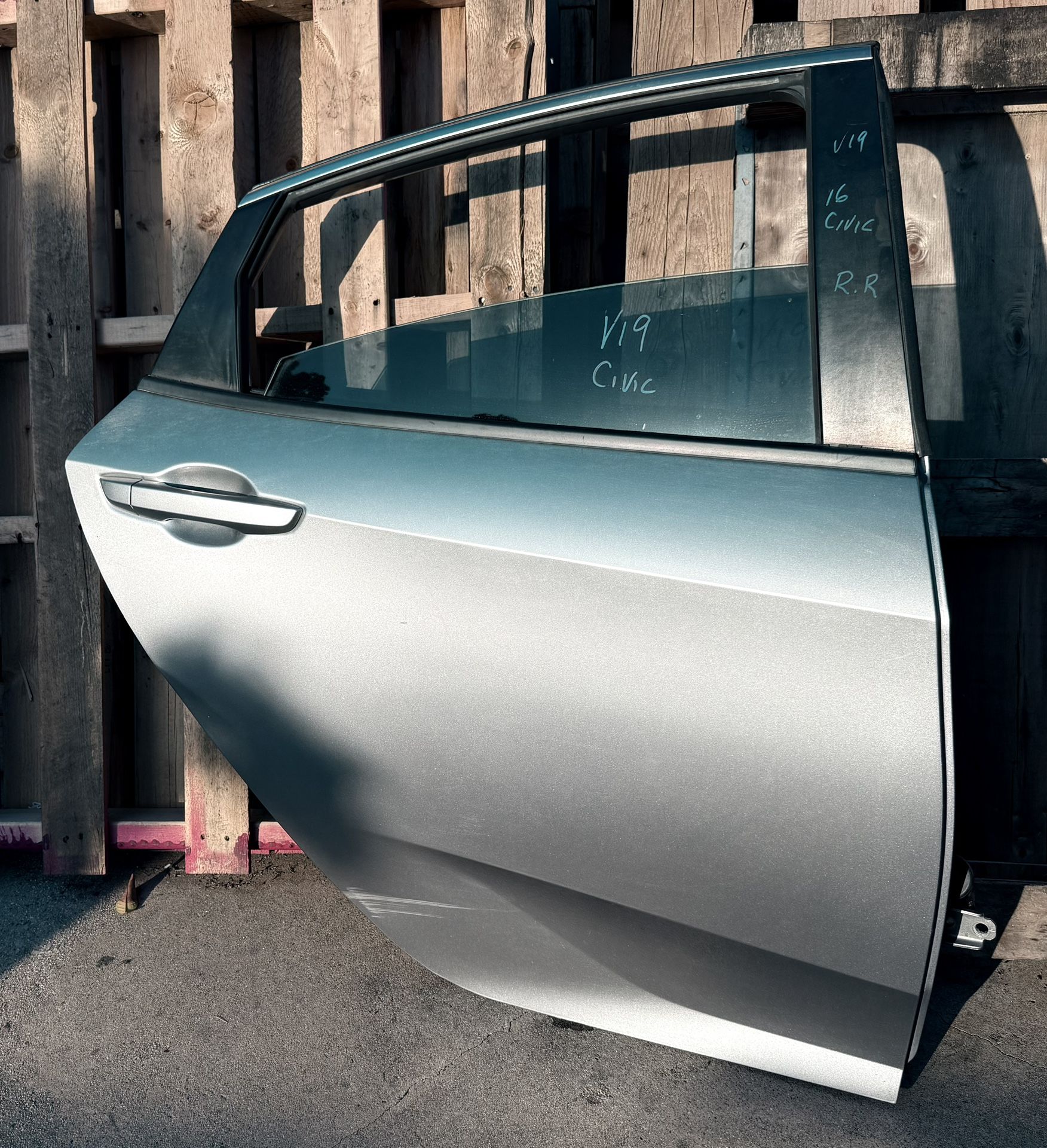 2016 Honda Civic RH Rear Passenger Side Door – OEM – Lunar Silver Metallic (NH830M)