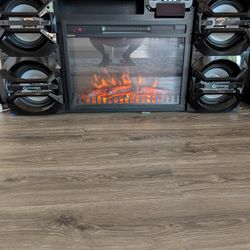 Bluetooth Stereo System And Fireplace 