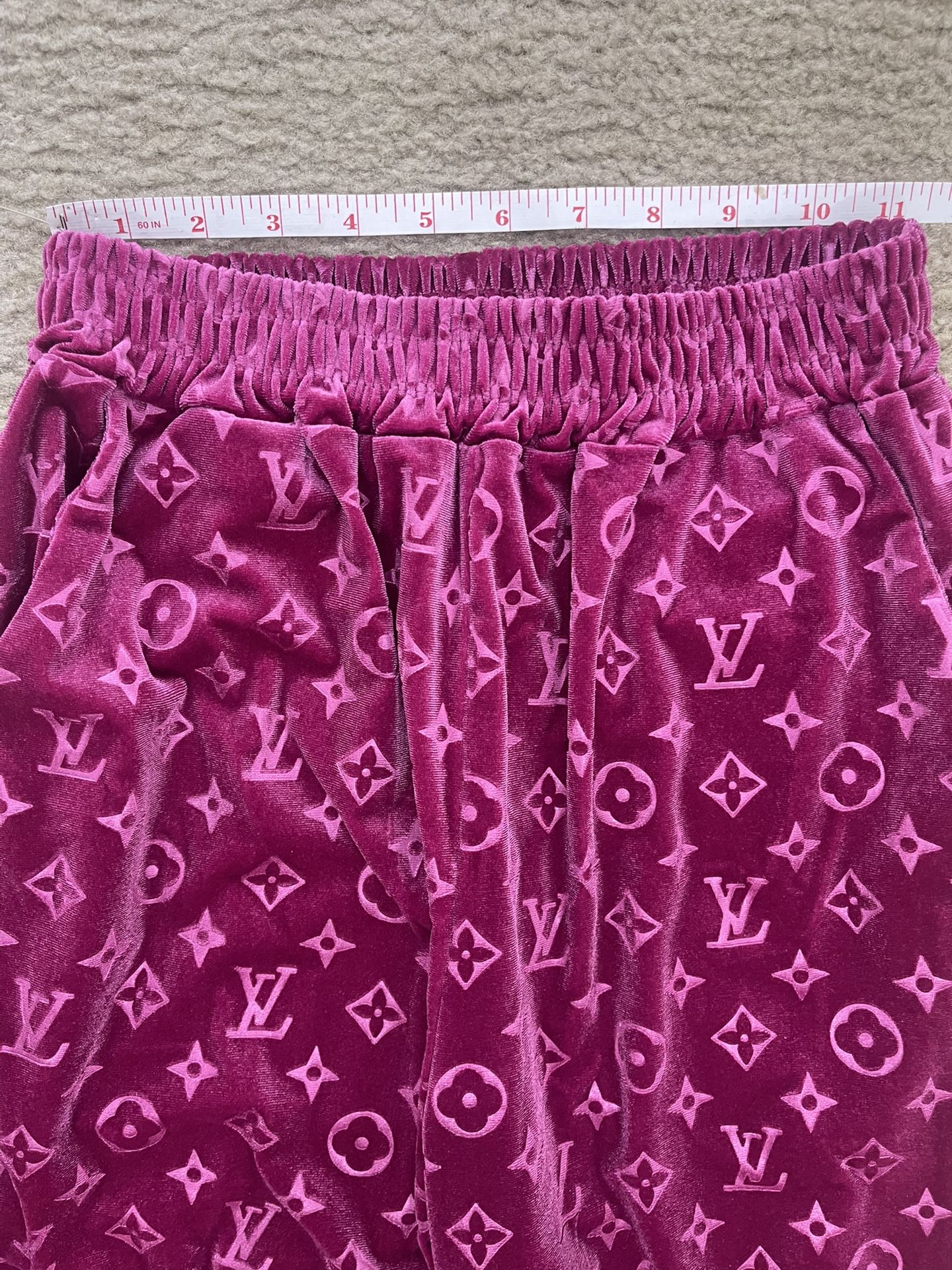 Velvet Jogger Baggy Loose Leg Pants, Track Pants, Size Small