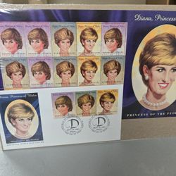 Diane Princess Of Wales Stamps From 1997 Envelope Still Sealed