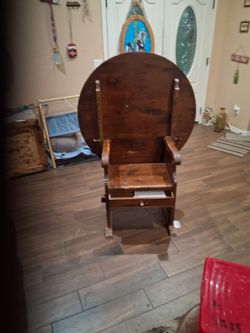 18th century fireplace table /chair