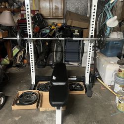 Fitness Gear Bench And weights 