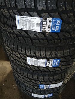 275/55/20 Trail Guide All Terrain New $950 Installation Available $50 All 4 