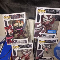 Venom And Carnage Pops Collectables