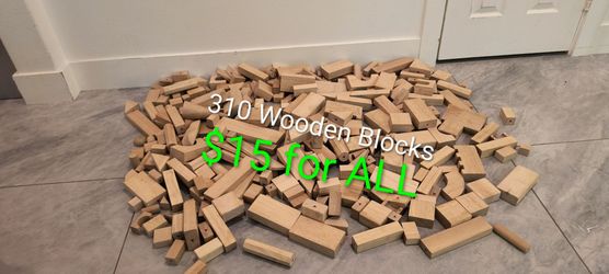 310 Wooden Blocks - take all for $15