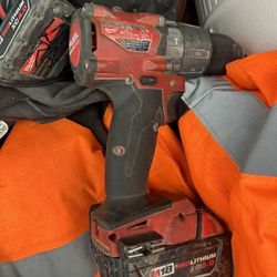 milwaukee m18 drill & milwaukee m12 impact drill and charger