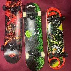 3 Skateboards 