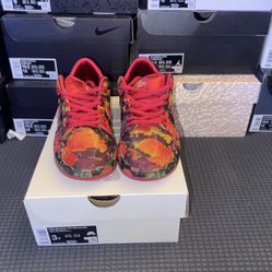 Nike SB Dunk Low x Wizard Of Oz Poppy Field 3Y PS NEW