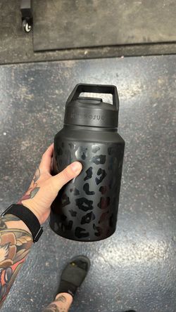 HydroJug 64 oz black leopard