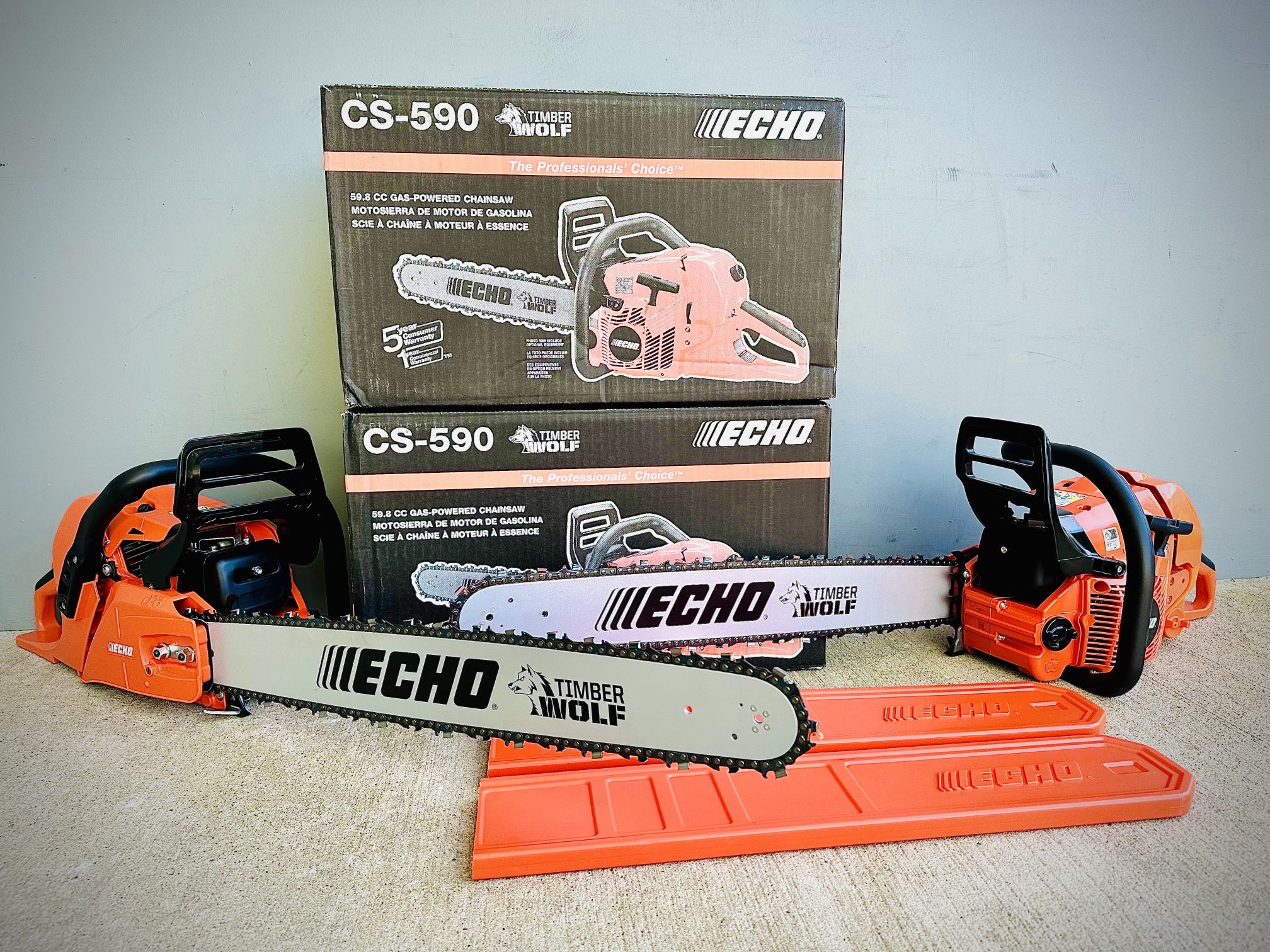 Brand new Echo 24 in. 59.8 cc Gas 2-Stroke Rear Handle Timber Wolf Chainsaw