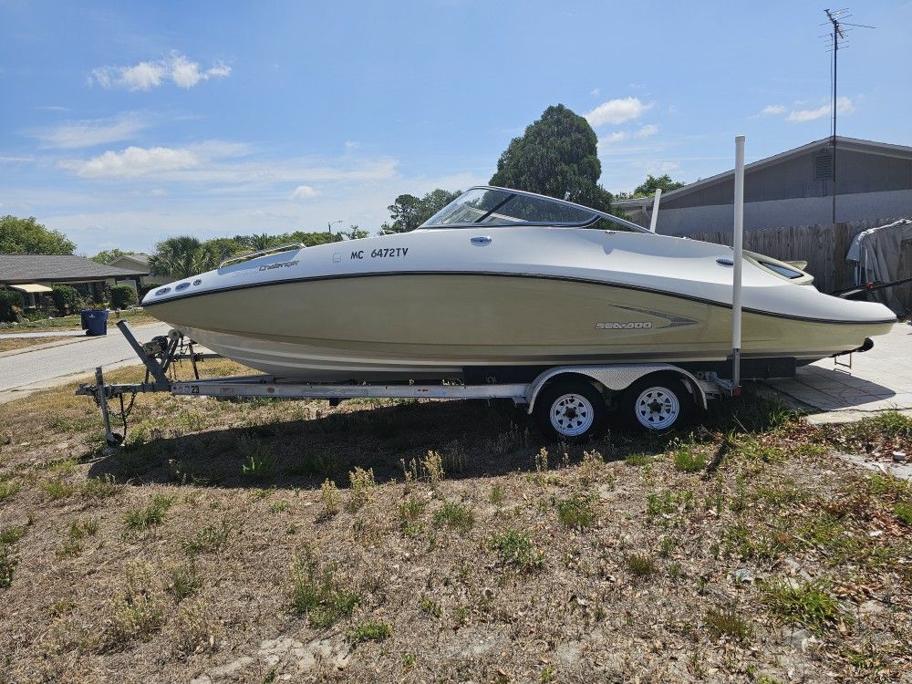 22ft sea doo challenger supercharged 430hp twin motor jet boat
