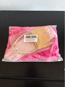 Xefenki Princess Peach Dress Costume for Girls Kids Size 5T-6T