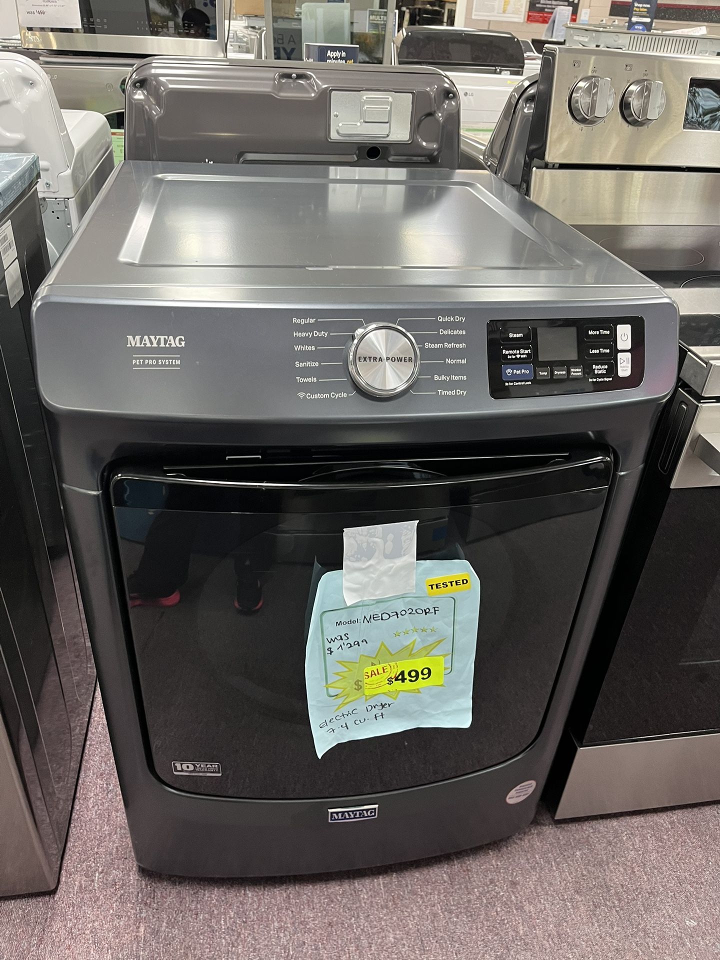 Dryer, Maytag Open Box 27” Dryer