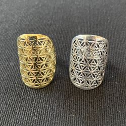 Flower of Life Ring silver or gold~adjustable 