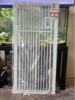 55”H Extra tall pet gate 29”-43”W indoor dog gate with no drilling/ pressure  mounted
