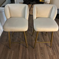 Modern Counter Height Bar Stools Set of 2