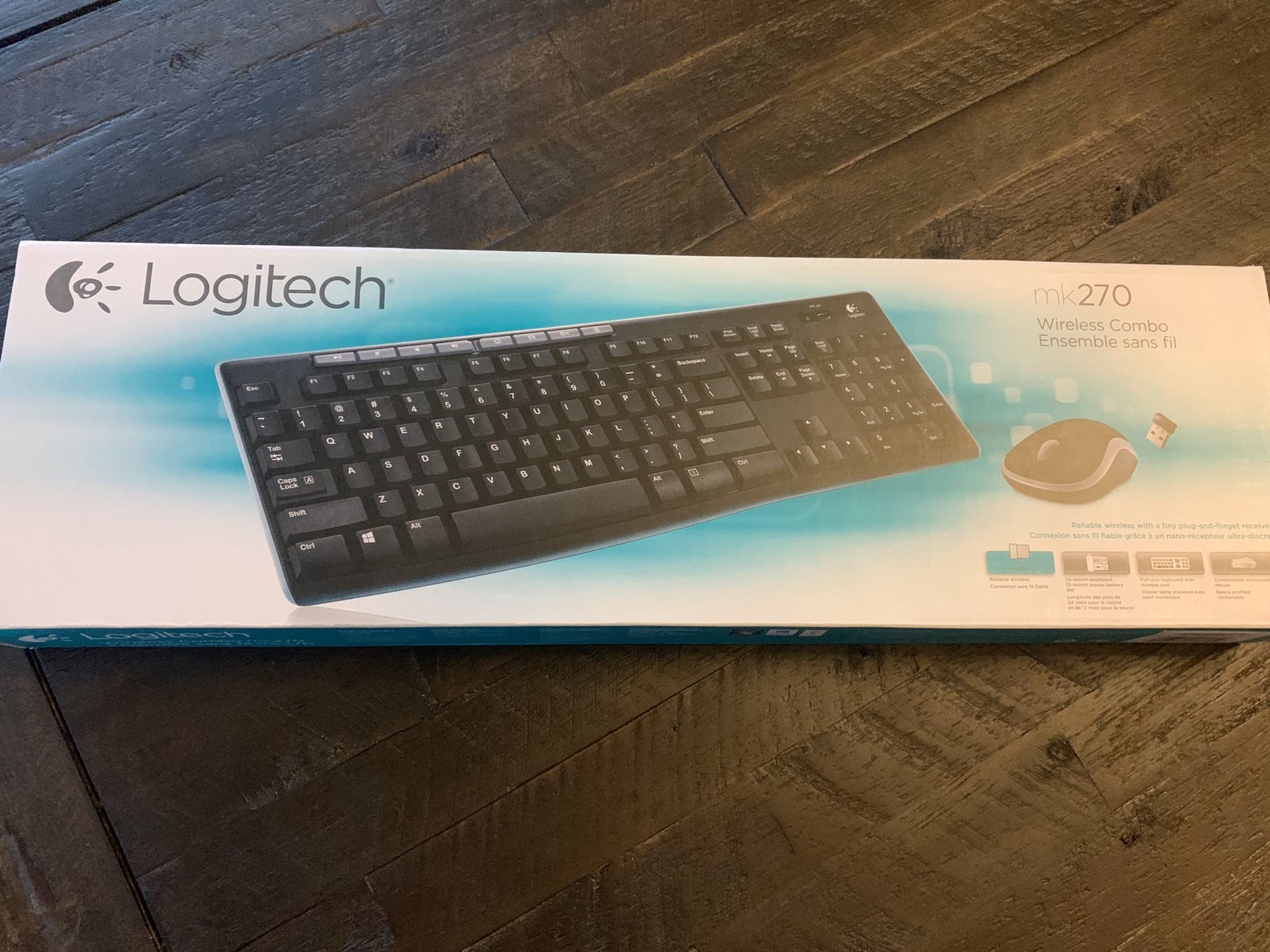 Logitech keyboard and mouse mk270