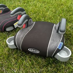  Graco TurboBooster Backless Booster Seats – Set of 2 (Pink & Gray)