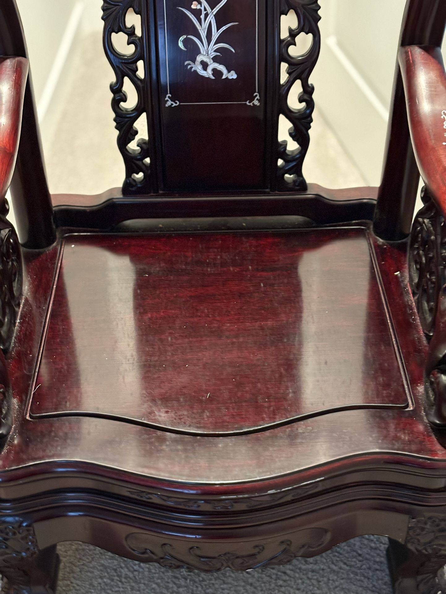 Cherrywood Heavy Antique Chairs