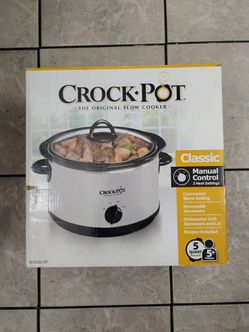 Crock-Pot  Manual Slow Cooker 4.5Qt Silver