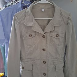 LOFT ANN TAYLOR WOMEN'S 12 KHAKI