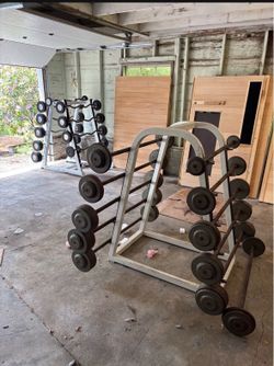 Weight barbells set