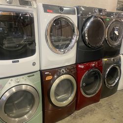 Dryer Dryers Electric Gas Front Load Top Load Free Cords Attachments Warranty 