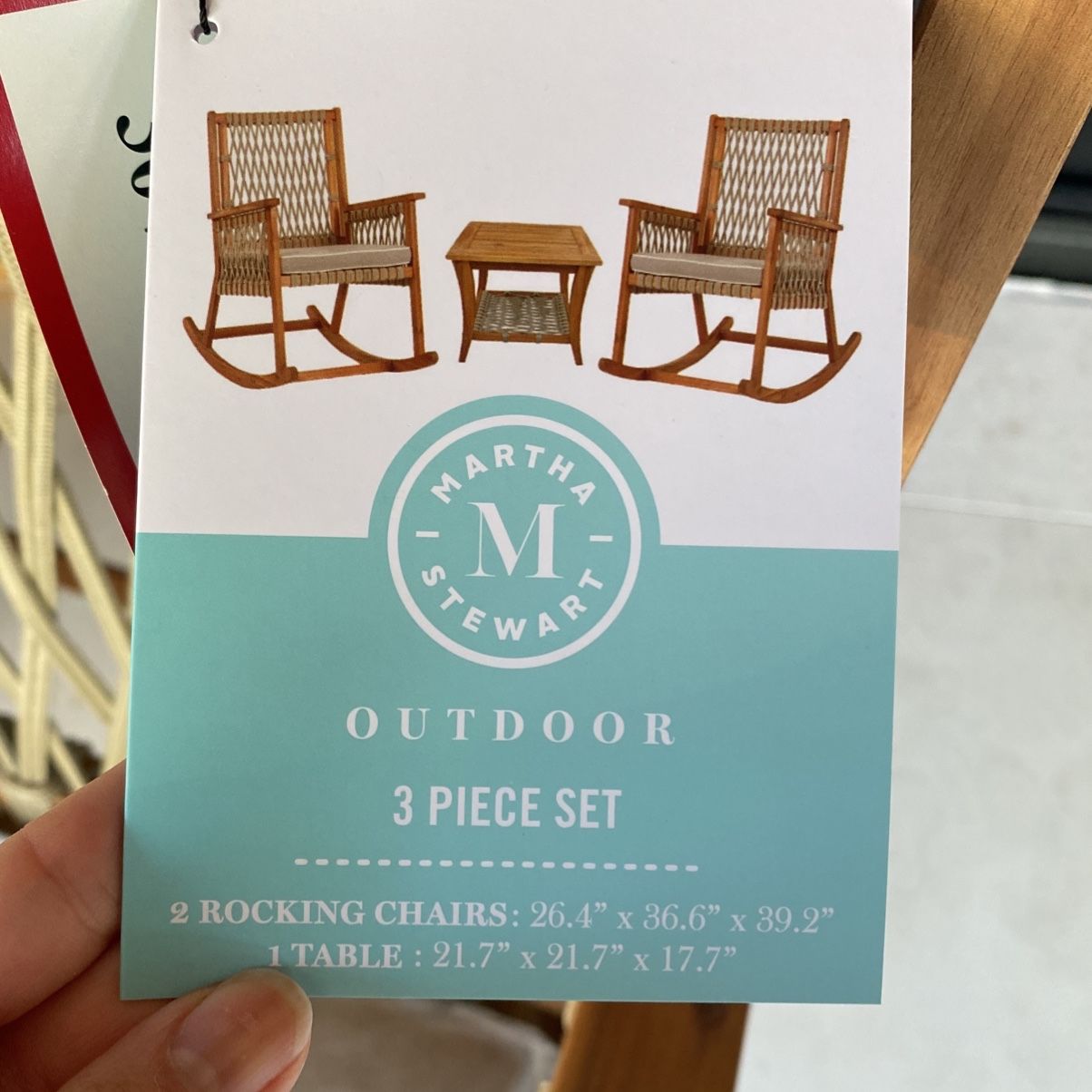 Martha stewart 3 piece rocker set deals