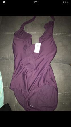 PURPLE ‘BLUE ROD BEATTIE’ ONE PIECE BATHING SUIT BRAND NEW/NEVER EVEN TRIED ON SIZE 8