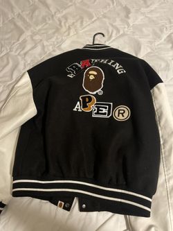 Bathing ape (bape) varsity jacket  