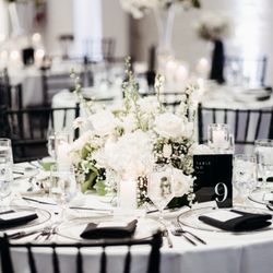 Black and White Wedding Decorations