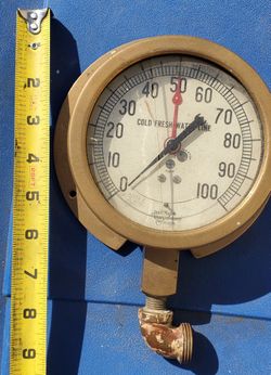 Vintage Marine Ship Water Gage