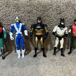 Dc Marvel Lot of 5 figures 3.75” Batman Robin Dare Devil Xmen Cyclops