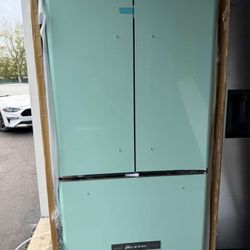 New Classic Retro 36-Inch 21.4 Cu. Ft. Frost Free French Door Counter Depth Refrigerator With Built-