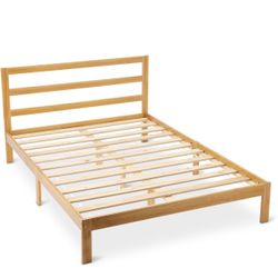 FULL 12” WOOD BED FRAME WITH HEADBOARD 👇 CROSSROADS 👇