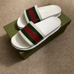 Gucci Web slides ‘white’