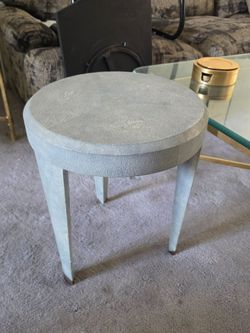 Theodore Alexander "Maxwell" Shagreen Side Table.