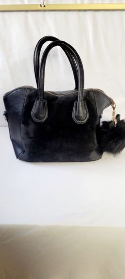 Black Faux Leather Purse