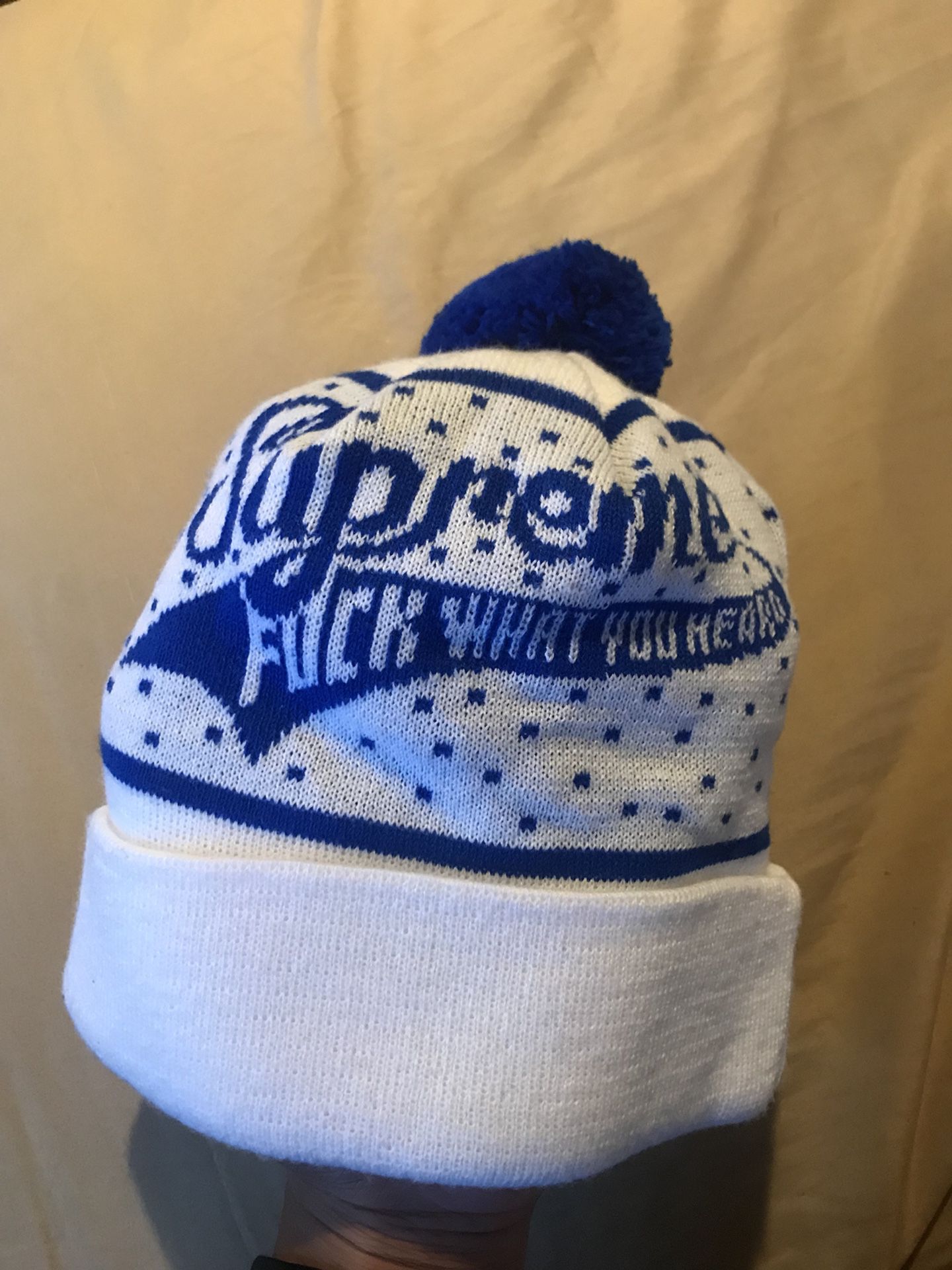 Supreme “fuck what you heard” beanie for Sale in Cleveland, OH - OfferUp