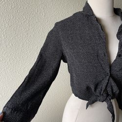 Sage the Label Black and White Polka Dot blouse women’s Sz small