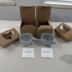 Brand new Nespresso Grey Cappuccino cups comes in box