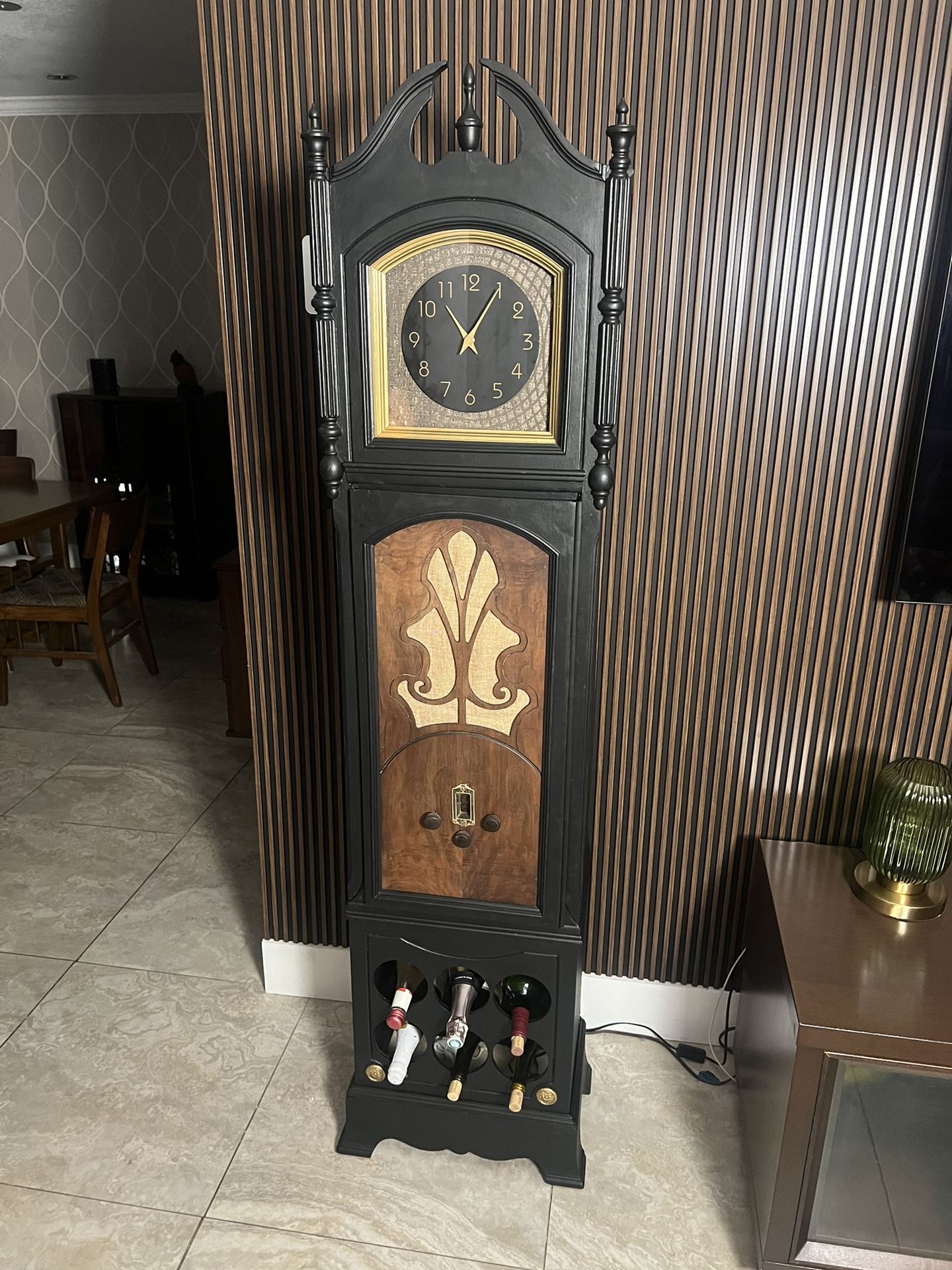 1930’s Grandfather Clock / Wine and Liquor Cabinet