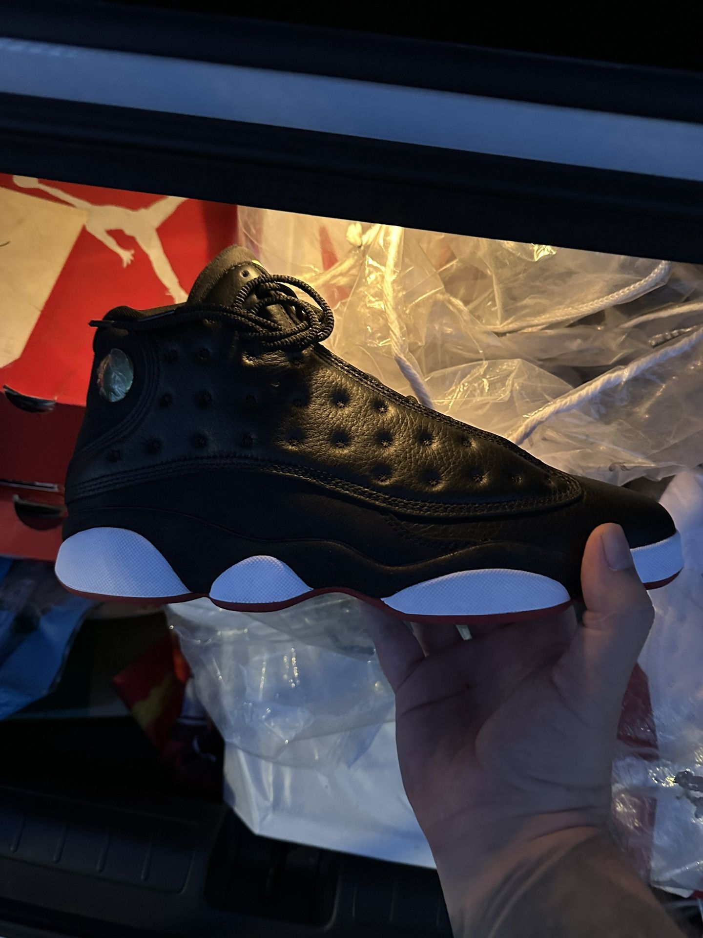 Black On Black Jordan 13’s Brand New