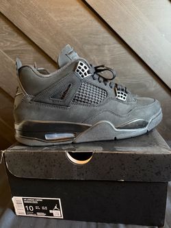 Black cats Jordan 4 size 10