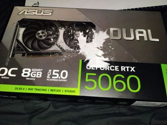 Nvidia Dual GeForce Rtx 5060 OC Edition GDDR7 8GB MEMORY PCIe 5.0