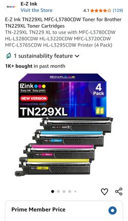 Ez ink, brother compatible toners 4 pack NEW