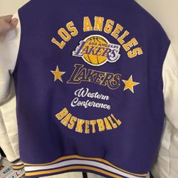 LA Lakers Letterman’s leather Jacket
