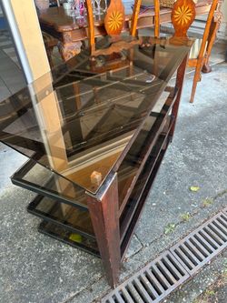 Glass/ Wood Stand