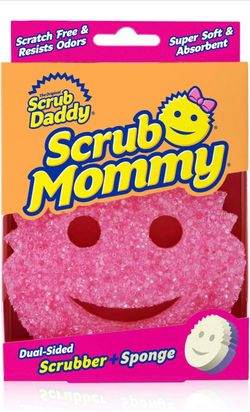 Scrub Daddy Scrub Mommy - Scratch-Free Multipurpose Dish Sponge - BPA Free & Made with Polymer Foam - Stain & Odor Resistant Kitchen Sponge (1 Count)